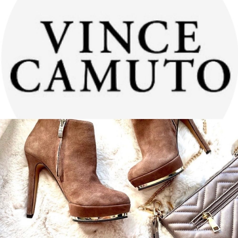 ♥️ 6b/36 Vince Camuto High End Platform Suede Boots, perfect for petite …